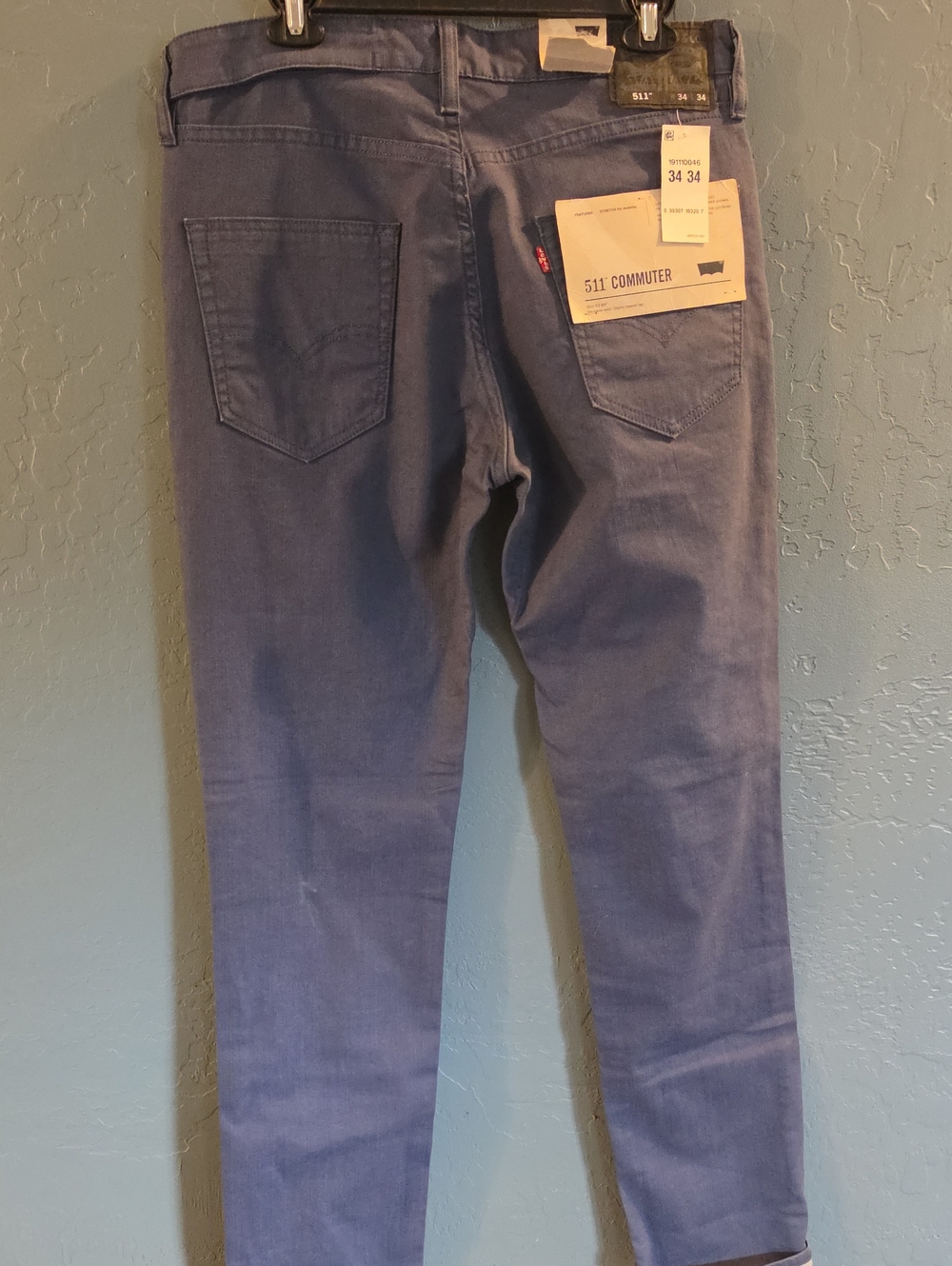 RARE Deadstock 3M Levi's 511 Commuter Men's Slim Jeans - Medium Blue 34 34